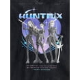thumbnail image 4 of K Pop Demon Hunters Girls Mineral Wash V-Neck Jersey with Short Sleeves, Sizes 4-16, 4 of 6