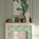 thumbnail image 3 of 36 pegatinas para azulejos, 9 estilos, diseño árabe, blanco y verde, impermeables, cuadradas con estampado de flores, 3 of 9
