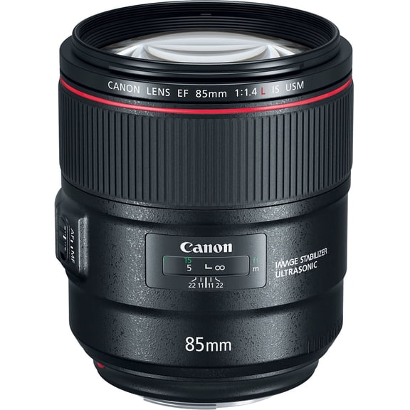 Pre-Owned Canon EF 85mm f/1.4L IS USM Portrait Prime Lens with Image Stabilization