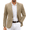 Champagne, variant on Casual Blazers for Men Knit Blazer Suit Jacket One Button Sport Coat