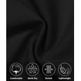 thumbnail image 2 of Lavenicole Men's Golf Work Pants 30" 32" Classic Fit Stretch Flat Front Casual Dress Pants with Pockets Black, 2 of 6