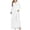 *White, variant on ClodeEU Women's Long Sleeves Sequin V Neck Tunic Waist Dress ,Casual Long Maxi Dress For Party Purple,Womens Plus L