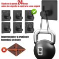 thumbnail image 4 of 6 Piezas Ganchos de Baño, 304 Acero Inoxidable, Adhesivos Organización, Accesorios para La Cocina, El Baño o Oficina (Negro) Negro, 4 of 6