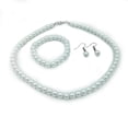 thumbnail image 2 of Fiudx Conjunto de Joyería Nupcial, Elegante Collar, Pendientes y Pulsera, Dije de Perlas de Imitación, Accesorio Versátil para Bodas y Fiestas, Regalo Perfecto para Mujeres, Realza Tu Estilo., 2 of 6