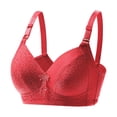thumbnail image 1 of Eashery Women Bra Full Cup Breathable Comfortable Mesh Bra Red 38, 1 of 1