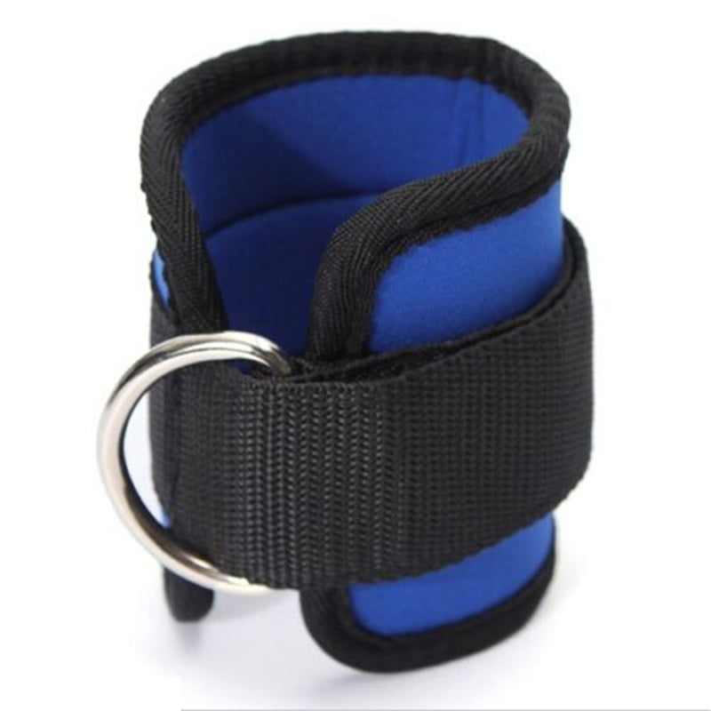 Gym Ankle Strap Cable Attachment Leg Thigh Pulley Lifting with Hook 