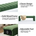 thumbnail image 7 of Velvet End of Bed Bench Upholstered Modern 59" Bedroom Bench for King Bed Bench Tufted Window Bench Comfy Long Ottoman for Living Room/Entry/Indoor, 7 of 7