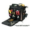 CLC Tool Works Series 1537 Multi-Compartment Tool Carrier, 7 in W, 13 in D, 13 in H, 33-Pocket, Polyester, Black/Brown