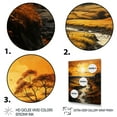 thumbnail image 3 of Designart "Countryside Golden landscape III" Landscape & Nature Floater Framed Wall Art Living Room, 3 of 7