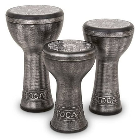 Toca SJDKF-10S Jamal 10-Inch Doumbek - Antique Silver Finish