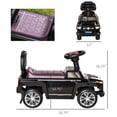 thumbnail image 6 of Aosom Kids Ride On Push Car,Suv Style Sliding Walking Car for Toddle with Horn,Music,Working Lights,Hidden Storage and Anti-Dumping System,Black,Black Metal Toys Kids Bikes Riding Toys, 6 of 9