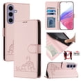 thumbnail image 2 of Samsung Galaxy S24 5G Case ,Cat PU Leather Crossbody Lanyard Strap RFID Magnetic Wallet Compatible with Samsung Galaxy S24 5G Cover, 2 of 5