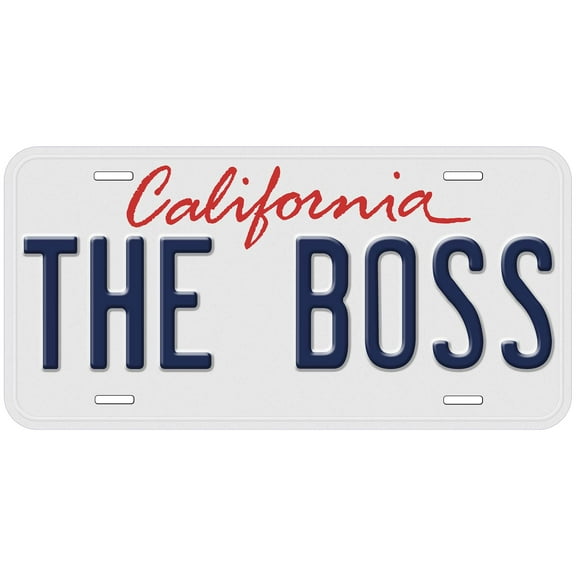 California The Boss Novelty Car Auto License Plate