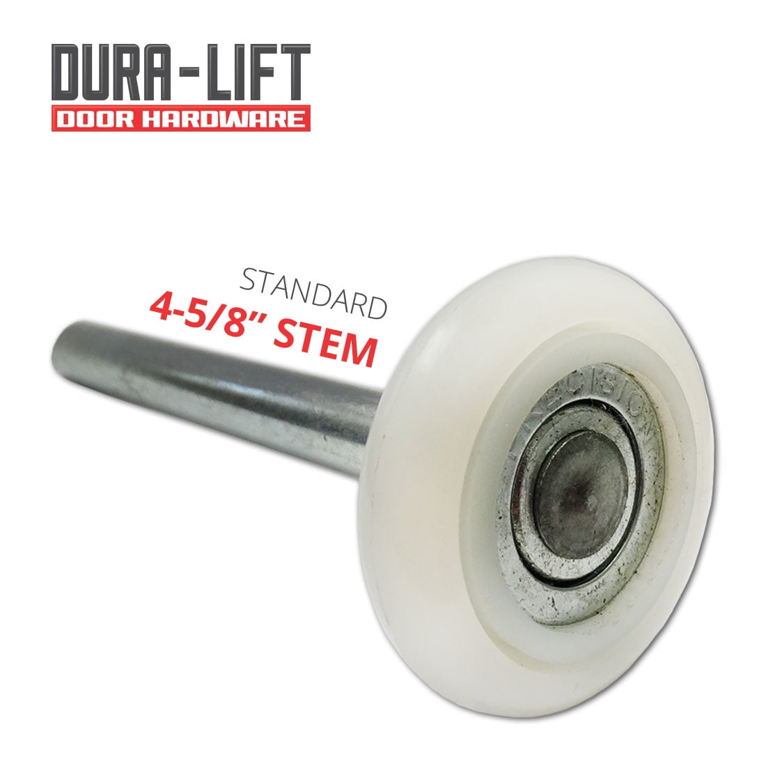 Ultra-Quiet 2/" Nylon Garage Door Roller with 13-Ball Bearing /& 4/" Stem 10 Pack