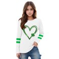 thumbnail image 4 of SGFCWSX Girls Long Sleeve T-Shirt, Kids Graphic Crew Neck Casual Top White Size 3-4 Years, 4 of 5