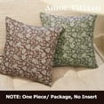 thumbnail image 4 of 1 PC Floral Throw Pillow Covers 20x20 Inch Farmhouse Pillows for Living Room Decorative Dusty Green, 4 of 8