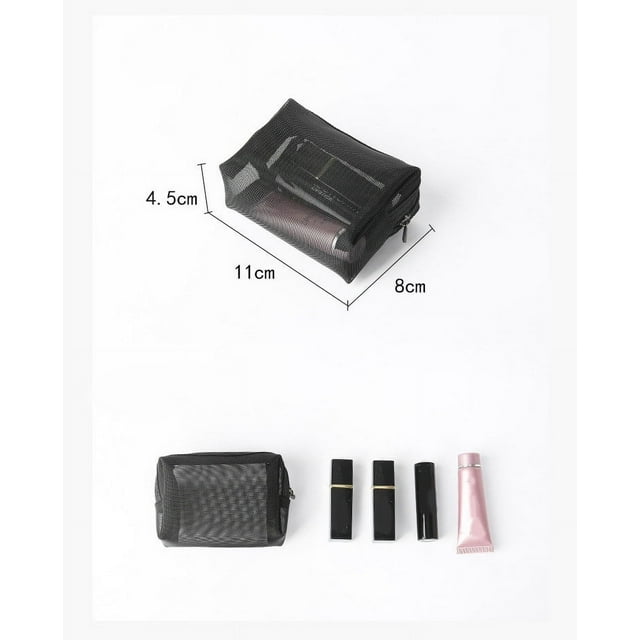 Travel Toiletries Bags Sheer Mesh Toiletry Bag Home Practical Office Storage Bag Storage Bag Organizer