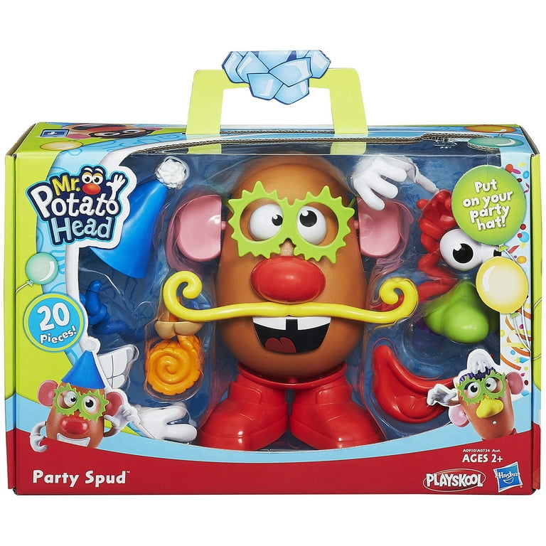 Mr. Potato Head Party Spud Toy Figure with 20 Pieces, for Kids