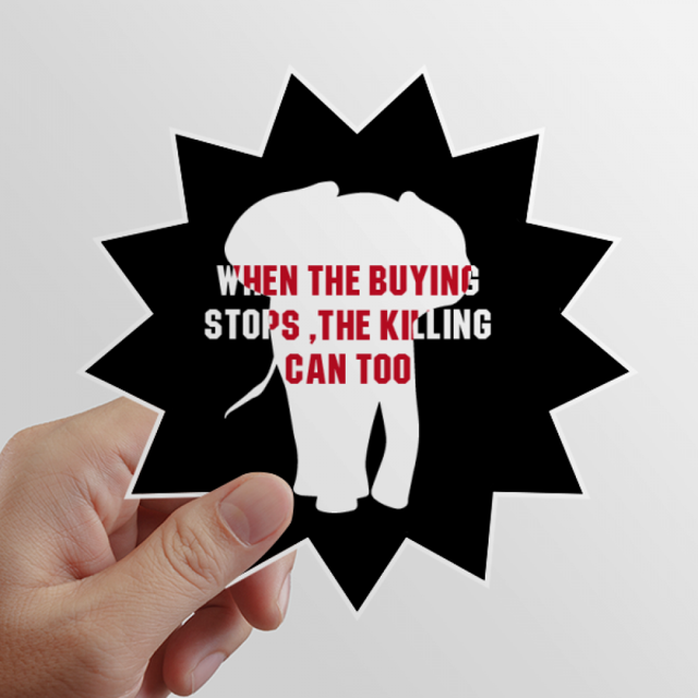 When The Buying Stops The Killing Can Too Sun Vinyl Sticker Luggage Graffiti Flower Decal