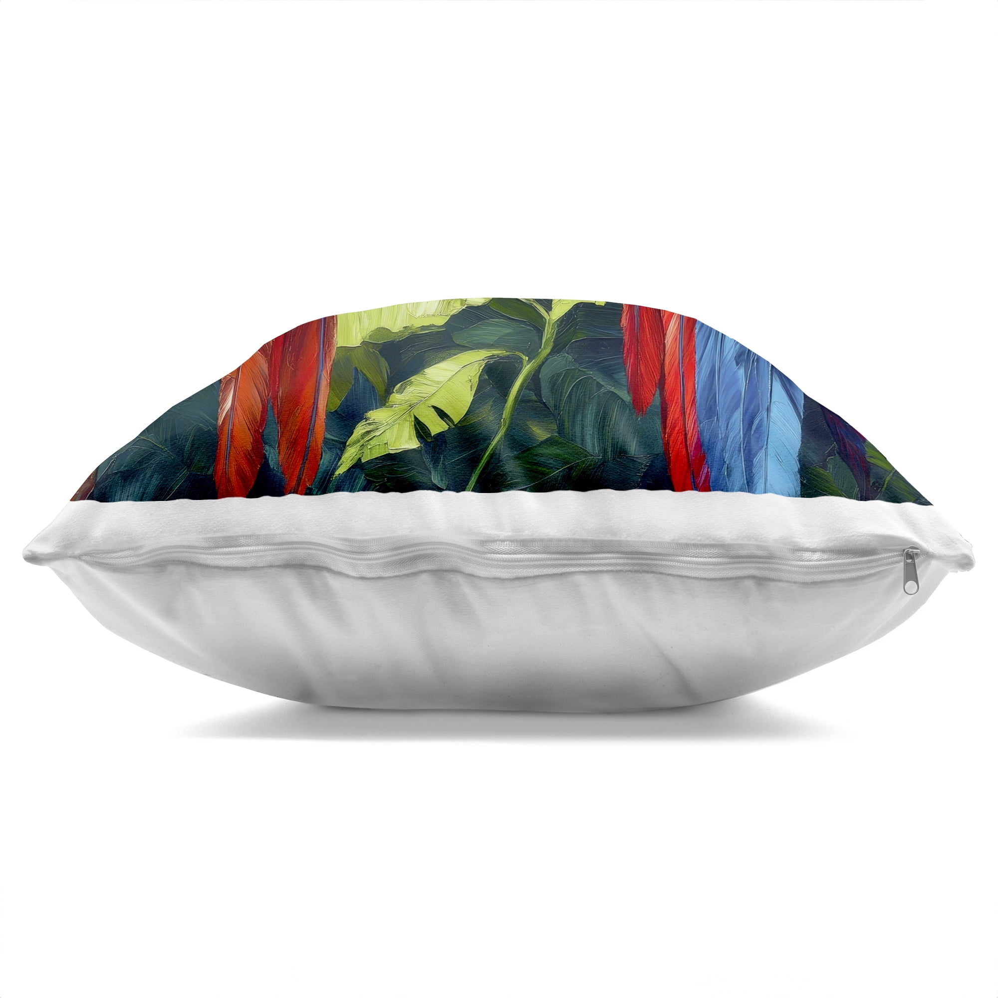 Stupell Industries Tropical Parrot Pair Decorative Printed Throw Pillow, design by Petal Prints Design, 18 x 7 x 18