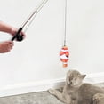 thumbnail image 1 of Caña de pescar telescópica Cat Toy Catcher Ejercitador para interior al aire libre Diversión Jugar Ejercicio Interactivo Retráctil de 41.5 cm a 68 cm Colco Juguetes para gatos, 1 of 7