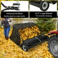 thumbnail image 5 of Juiluna Tow Behind Lawn Sweeper 42 Inch, Large Capacity Heavy Duty Leaf Collector with Adjustable Sweeping Height, Dumping Rope Design for Picking Up Debris and Grass, 42", Black, 5 of 6
