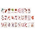 thumbnail image 1 of Decoración de Halloween Decoraciones de Halloween Pegatinas de Halloween Maquillaje de Fiesta Pegatinas de Caras Decoración del Festival de Fantasmas Simulación Pegatinas de C(Buy 2 Save 10%), 1 of 3