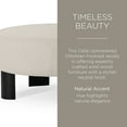 thumbnail image 7 of Maven Lane Celia Contemporary Upholstered Ottoman with Refined Black Wood Finish, 7 of 7