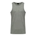 thumbnail image 5 of G-Style USA Men's Straight Hem Long Length Tank Top TT60 - Gray - Small, 5 of 7