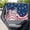 American Flag Wave, variant on FOR U DESIGNS Mushroom Flower Print Double Layer Car Sun Shade Magnetic Window Curtain, Full Blackout Privacy & Half Mesh 2 in 1 Option, Universal Auto Interior Accessories for SUV Truck