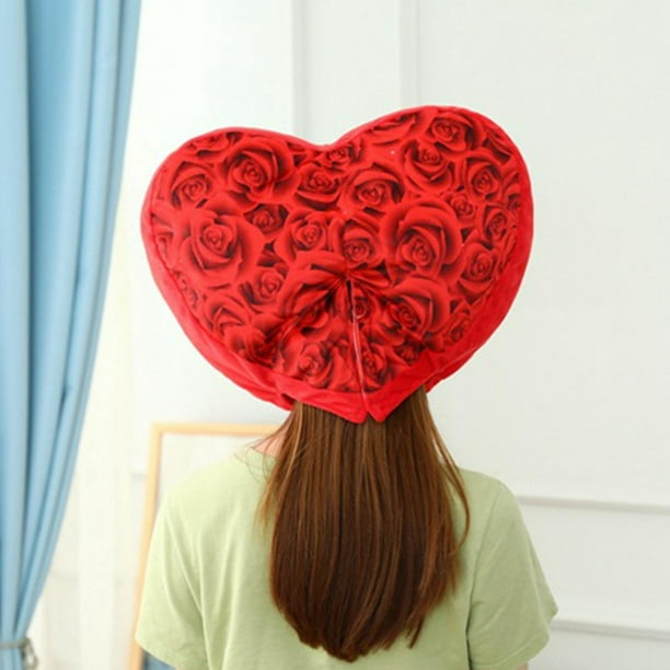 Sombrero con forma de corazón, decoración para el Día de San Valentín, puesta en escena, cumpleaños, recuerdo de fiesta ligero, accesorios de Cosplay, Yinane Gorro de peluche