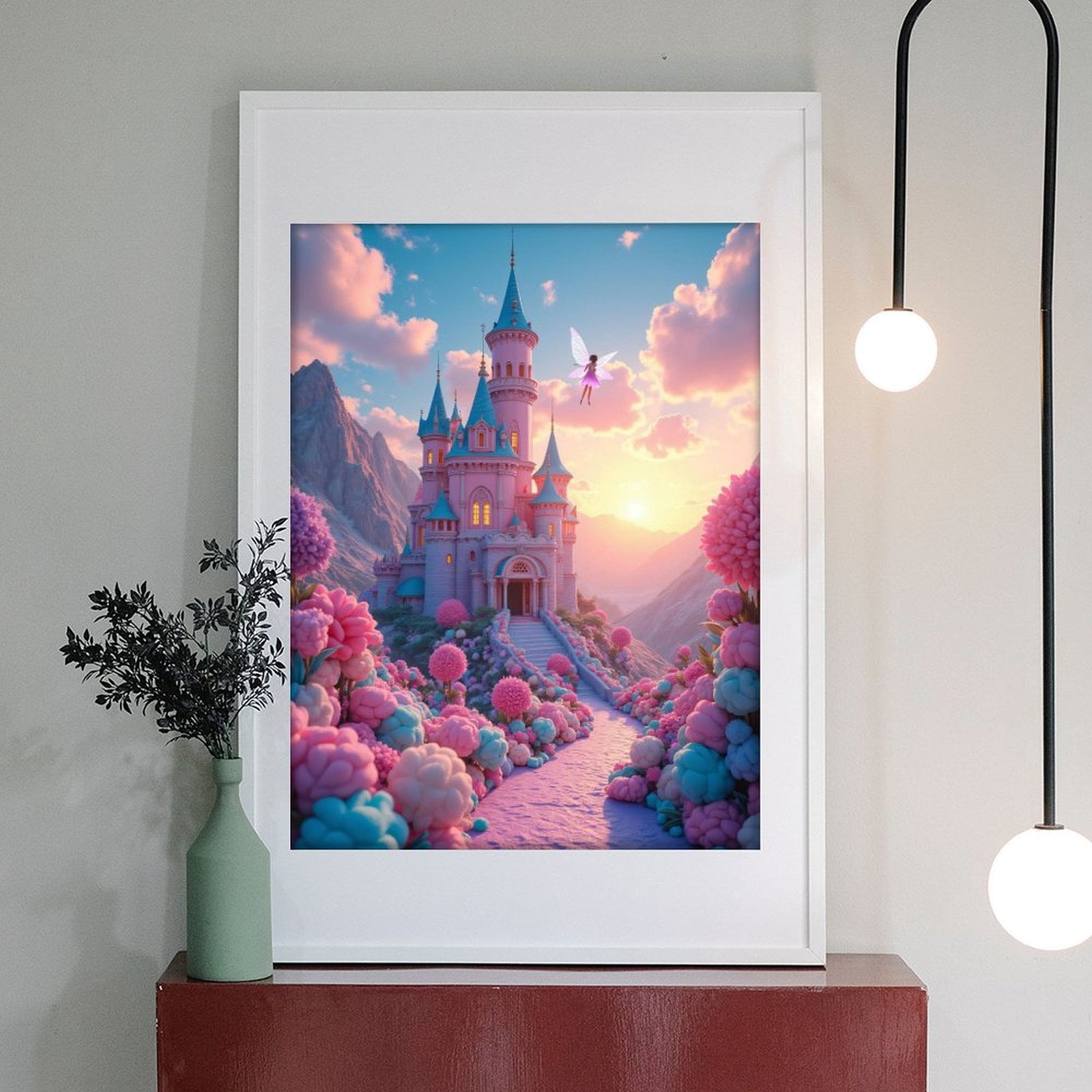 Diamond Art Kits for Adults - 5d Enchanted Castle Fairy Scene Diamond Painting for Adults, Diamond Art for Adults Beginners, Diamond Painting Kits for Adults for Home Wall Decor