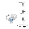 thumbnail image 3 of Sterling Silver with Natural Aquamarine Solitaire Ring, 3 of 4