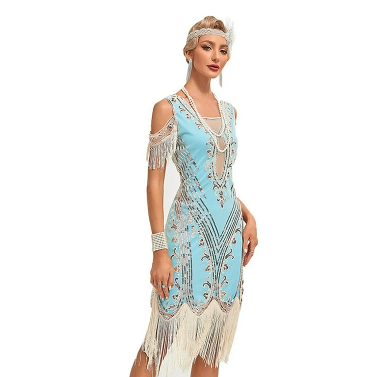 sachin and babi light blue dress Esmeralda's Boutique main image 1