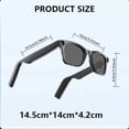 thumbnail image 2 of AI Smart Glasses, HD Camera Glasses, Built-in AI Voice Assistant, Real-time Translation, Outdoor Photography, Open Audio, Transparent Style | Unisex Smart AI Glasses with Photography,, 2 of 9