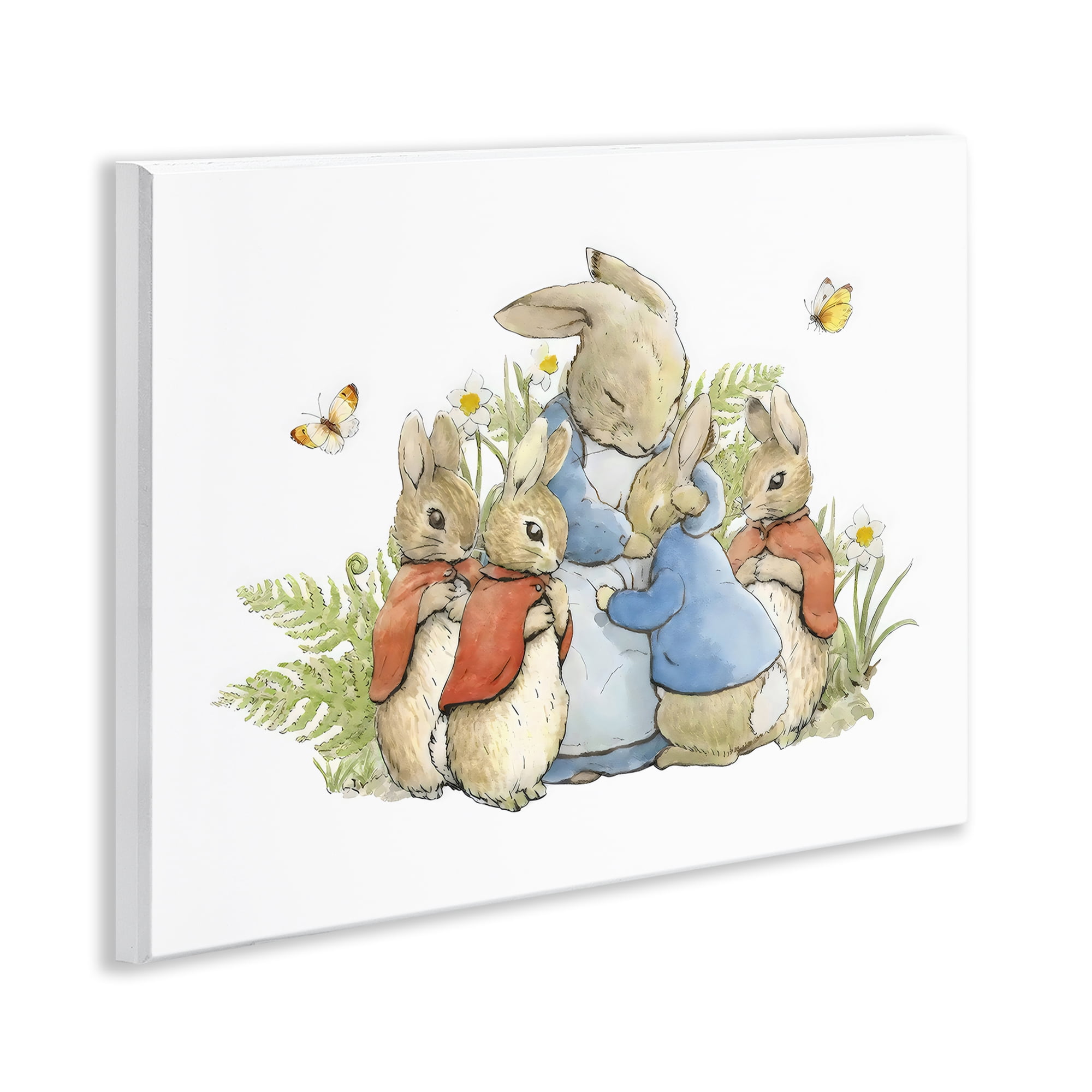 Stupell Industries Hugging Mother Rabbit Wall Plaque Art, design by Arlington Prints
