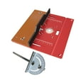 thumbnail image 1 of Tabla de enrutador Insertar placa de aluminio para de la madera Accesorio de trabajadores con medidor de inglete, 1 of 8