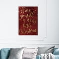 thumbnail image 3 of Runway Avenue Typography and Quotes Wall Art Canvas Prints 'Have Yourself A Merry Christmas' Quotes and Sayings - Red, Gold, 3 of 4