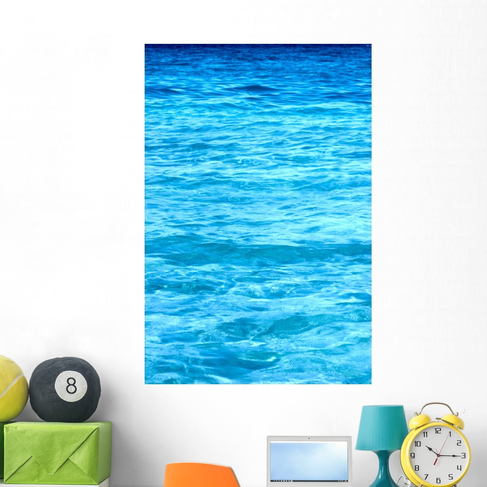 Flowing Water Wall Mural by Wallmonkeys Peel and Stick Graphic (48 in H ...