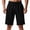 Black, variant on Mens Shorts Casual Jacquard Weave Shorts Classic Fit Shorts with Pockets
