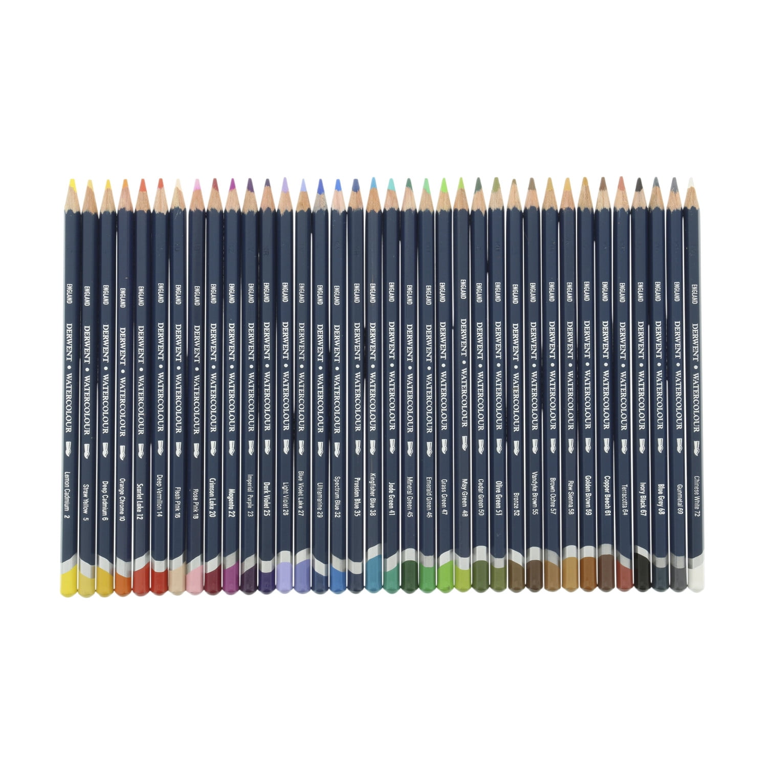 Derwent Watercolour Pencils, 3.4mm Core, Metal Tin, 36 Count