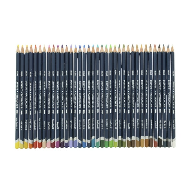 Derwent Watercolor Pencils, Assorted Colors, Set of 36