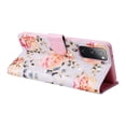 thumbnail image 6 of Wallet Case for Samsung S20 FE with RFID Blocking Credit Card Slots Holder, Cute Patterned Gold Brushing Magnetic Flip Kickstand Wrist Strap Cover for Samsung Galaxy S20 FE, Rural Rose, 6 of 8