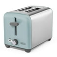 thumbnail image 1 of BELLA 2 Slice Toaster, Quick & Even Results Every Time, Wide Slots Fit Any Size Bread Like Bagels or Texas Toast, Drop-Down Crumb Tray for Easy Clean Up, Stainless Steel and Aqua, 1 of 5