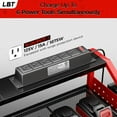 thumbnail image 5 of Power Tool Organizer With Charging Station, Heavy Duty Steel, 6 Drill Sizes, 6 Sockets, Easy Install Garage Storage Rack, Red, 5 of 7