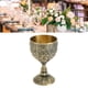 thumbnail image 5 of Copa De Vino Grabada En Relieve De Metal, Aleación De Zinc Con Estampado De Flores De Copa De Vino De Metal A Prueba De Herrumbre Para Regalos ANGGREK  Otros, 5 of 8