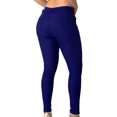 thumbnail image 2 of Pantalon Dama Vestir Moda Stretch Tiro Alto Formal Con Cinto, 2 of 3