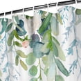 thumbnail image 3 of Spring Summer Shower Curtain, Eucalyptus Floral Shower Curtains for Bathroom, Seasonal Home Decor Waterproof Fabric with Hooks 72x72 Inch, 3 of 4