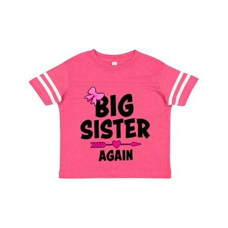 

Inktastic Big Sister Again with Bow and Arrow Gift Toddler Toddler Girl T-Shirt