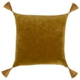 thumbnail image 3 of 22 Inch Soft Cotton Velvet Accent Throw Pillow, Clean Lined Square, Red, Saltoro Sherpi, 3 of 5